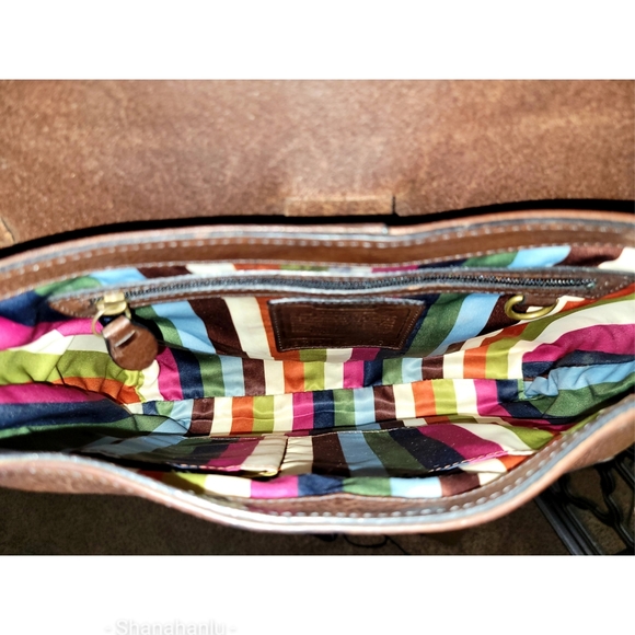 Coach 11376 Mahogany Thompson Legacy Julia  Shoulder Bag COA - Picture 6 of 11